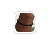 ChainsHouse Stainless Steel Twisted Rope Chain Bracelet for Men, Silver/Black/14K Gold Plated Link Bracelet, 3MM/6MM, 7.5"/8.3"/9" Lengths, Gift Box Included, 9.0 inch, no gemstone