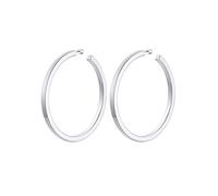 ChainsProMax Hypoallergenic Hoop Earrings for Women, 30/40/60/80MM Small Medium Large Size, Stainless Steel/14K Gold Plated/Black, with Gift Box, 60 mm, Stainless Steel, No Gemstone