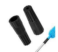ChainYao 2-Pack Extension Pole Adapter, Screw Fit to Push Fit Converter for Paint Roller Frames & Cleaning Tools, Easy Screw-On Mount, Black Universal Pole Fitting