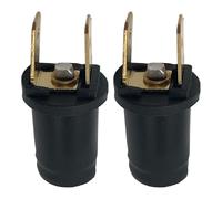 ChainYao 2Pcs Side Lamp Bulb Holder, 170790 Ba9s Socket 6V/12V/24V Compatible, Push-In Replacement for 989/233 Light Bulbs in Cars, Motorcycles, Scooters