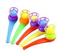 ChainYao 3-Pack Floating Blow Pipe Ball Game, Breath Control Training Tool for Stress Relief, Fun Focus Activity for Adults & Kids at Home or Office