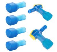 ChainYao 4 Pack Silicone Replacement Bite Valves for Hydration Bladders, Compatible with CamelBak & Platypus Backpack Water Reservoir, Durable Leak-Proof Mouthpiece Valve