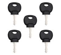 ChainYao 5 Pack 14607 Tractor Ignition Keys, Replacement Plant Machinery Ignition Switch Keys, Compatible with JCB Bomag Hatz Manitou Bobcat Volvo Construction Vehicles