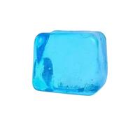 ChainYao Ice Cube Shaped Squishy Stress Cube, Soft TPR Sensory Stress Relief Tool for Adults, Portable Squeeze Relaxation Accessory for Home Office Travel (Blue)