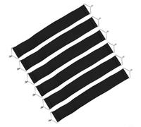 Chair Belts 6 Pcs Fabric Reinforced for Enhanced Security on Recliners and Sun Loungers (black)