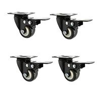 Chair Casters Wheel with Brake Lockable, for Furniture Table Trolley Bed Workbench,The Maximum Bearing Capacity of a Single Caster is 100kg