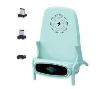 Chair Cell Phone Charger - 2-in-1 Charging Station, Adjustable Tilt Holder, Compact versatile design, fast wireless charging, fits most smartphones, ideal for home, office, or travel. Durable ergonomi