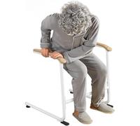 Chair Couch Stand Assist Device, Elderly Sit to Stand Lift Aid with Safety Anti-Slip, Safely & Adjustable Height The Support Rail, Help You Rise Effortlessly from Couch,Beige