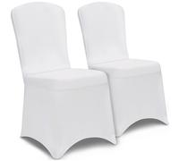 Chair Cover 2Pcs Set White