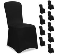 Chair cover set of 10 black