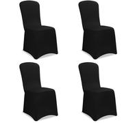 Chair cover set of 4 black