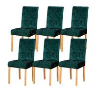 Chair covers, Crushed Velvet Dining Chair Covers,Stretch Removable Washable Dining Chair Slipcover Super Soft Protector for Seat Covers for Wedding Party Dining Room Home Decor (Color : Pink, Size : 8