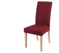 Chair Covers Elastic solid color Chair Cover Home Spandex Stretch Slipcovers Chair Seat Covers For Kitchen Dining Room Wedding Banquet Home (Color : Wine red, Size : Universal Size)