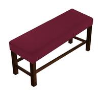 Chair Covers Elastic Stretch Piano Bench Cover, Washable and Soft Polyester, Full-Wrapped Rectangular Stool Protector for Home and Office N L90-120cmW35-50cmH20cm