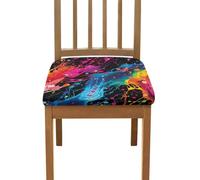 Chair Covers for Dining Chairs 4 Art Elastic Stretch Spandex Fabric Soft Slipcovers Seat Covers Protector for Dining Room Kitchen,Removable Washable
