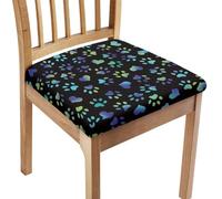 Chair Covers for Dining Chairs 4 Blue Love Elastic Stretch Spandex Fabric Soft Slipcovers Seat Covers Protector for Dining Room Kitchen,Removable Washable