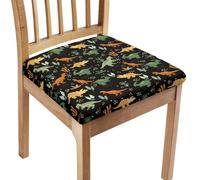 Chair Covers for Dining Chairs 4 Dinosaur Elastic Stretch Spandex Fabric Soft Slipcovers Seat Covers Protector for Dining Room Kitchen,Removable Washable
