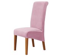 Chair Covers, High-Back, No Armrests, 4-Piece Set, Soft and Breathable, Removable and Washable, Suitable For Home, Kitchen, Banquet, and Hotel (Pink, 8 Pieces).