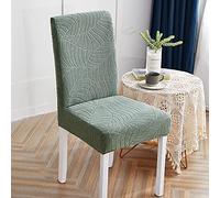 Chair Covers Sage Green Dining Chair Covers Stretch Removable Dining Chair Slipcovers Elastic Dining Chair Seat Covers for Hotel Ceremony Kitchen Banquet Restaurant(Pack of 2)