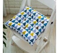 Chair Cushion, 40x40cm Grey Green Chair Seat Cushion Black Indoor/Outdoor Comfortable Pads For Kitchen Cushions