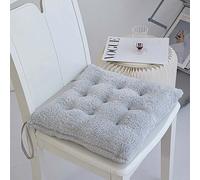 Chair Cushion, 40x40cm Grey Green Chair Seat Cushion Black Indoor/Outdoor Comfortable Pads For Kitchen Cushions