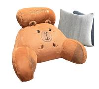 Chair Cushion For Bed | Capybara Design Ergonomic Pillow | Pillow With Armrests | Lumbar Neck And Back Support For Adults Children Sleeping Sitting TV Watching On The Ground Resting