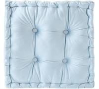 Chair Cushion for Dining Chair 16'' x 16'',Soft Velvet Square Seat Cushion with Ties Cozy Indoor Pad Cushion for Office Kitchen Dining Room(Blue)
