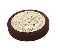 Chair cushion, Japanese Style Tatami Floor Cushion Breathable Home Decor Tea Ceremony Pad for Dining Chair Yoga Footstool Indoor Outdoor Living Room, Coffee