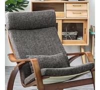 Chair Cushion Replacement For Curved Frame Armchair & Rocking Chair-poang Chair Cushion - Memory Foam Seat Cushions With Removable Linen Cover Non-Slip Design(Burlap Brown)