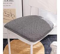 Chair Cushion Soft Cotton Seat Pad with Ties - Thick Washable Dining Seat Cushion for Kitchen Home Office Living Room(Dark Gray,16x16in)