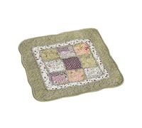 Chair Cushions for Dining Chairs Floral Print Lace Seat Cushion Non Slip Cotton Chair Pads for Kitchen Indoor Room Office 17 x 17, Green