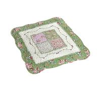 Chair Cushions for Dining Chairs Floral Print Lace Seat Cushion Non Slip Cotton Chair Pads for Kitchen Indoor Room Office 17 x 17, Green