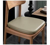 Chair Cushions for Dining Chairs Memory Foam Chair Pad Waterproof Leather Seat Cushion Leather High-Grade Dining Non-Slip Chair Cushions with A Strap Design