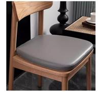 Chair Cushions for Dining Chairs Memory Foam Chair Pad Waterproof Leather Seat Cushion Leather High-Grade Dining Non-Slip Chair Cushions with A Strap Design