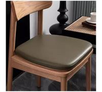 Chair Cushions for Dining Chairs Memory Foam Chair Pad Waterproof Leather Seat Cushion Leather High-Grade Dining Non-Slip Chair Cushions with A Strap Design