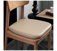 Chair Cushions for Dining Chairs Memory Foam Chair Pad Waterproof Leather Seat Cushion Leather High-Grade Dining Non-Slip Chair Cushions with A Strap Design