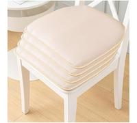 Chair Cushions for Dining Chairs Set of 4 PU Leather Waterproof Dining Chair Pads Waterproof Seat Cushion U-Shaped Chair Pads Non-Slip Mat Pad with Zipper