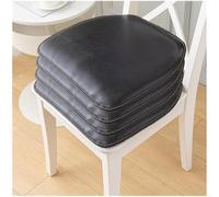 Chair Cushions for Dining Chairs Set of 4 PU Leather Waterproof Dining Chair Pads Waterproof Seat Cushion U-Shaped Chair Pads Non-Slip Mat Pad with Zipper