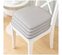 Chair Cushions for Dining Chairs Set of 4 PU Leather Waterproof Dining Chair Pads Waterproof Seat Cushion U-Shaped Chair Pads Non-Slip Mat Pad with Zipper