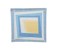 Chair Cushions for Dining Chairs with No Slip Kitchen Chair Pads Cotton Linen Seat Cushions for Dining Room Office Indoor 16" x 16", Blue