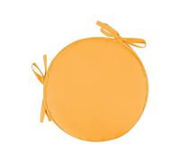 Chair Cushions Round Bistro Circular With Ties Seat Pads For Dining Chairs Kitchen Garden Fabric Removable Cover Indoor Outdoor Seat Pad Cushions Living Room Patio Office Shop1PCS (Orange)