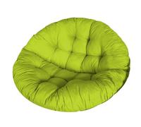 Chair Cushs - 110cm Thick Round Cushs for Indoor/Outdoor Egg Chairs, Hammock Swing Pads with Fixing Str, Comfortable Green Cush for Ultimate Relaxat