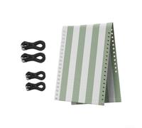 Chair Fabric 160x43cm for textilene Replacement Cloth for Garden Recliners Sunbeds(Grass green Striped)