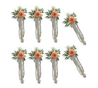 Chair Florals Embellishments for, A | Artificial Flower Arrangement for Wedding Aisle Party Supply and Ceremonies