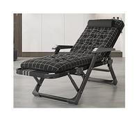Chair Folding Portable Reclining Lawn Chair Patio Recliner Lounge ChaiseA Djustable With Headrest And Massage Armrest For Outdoor Indoor Support 200KG Steel Frame (Color : B+cu