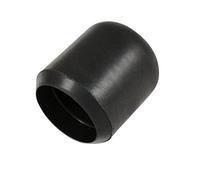 CHAIR FURNITURE FERRULE FLOOR PROTECTOR BLACK 5/8 INCH 16MM ID ( pack of 4 )