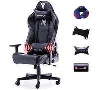 Chair， Leather Gamichair,Zero Chair,Racihigh Back Computer,Adjustable Recliner Office with Headrest Lumbar Support/Black(Black)