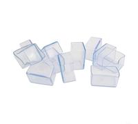 Chair Leg Cap Covers, 12PCS Furniture Feet Protectors, Rectangle Chair Leg Covers For Hardwood, Tile, Laminate, Or Vinyl Floors(40x60mm)