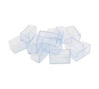 Chair Leg Cap Covers, 12PCS Furniture Feet Protectors, Rectangle Chair Leg Covers For Hardwood, Tile, Laminate, Or Vinyl Floors(30x60mm)