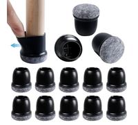 Chair Leg Floor Protectors, 24 Pcs Black Silicone Chair Leg Covers Caps f For Protecting Hardwood/Tile/Laminate Floors From Scratches And Noise(Fit:19-28mm)